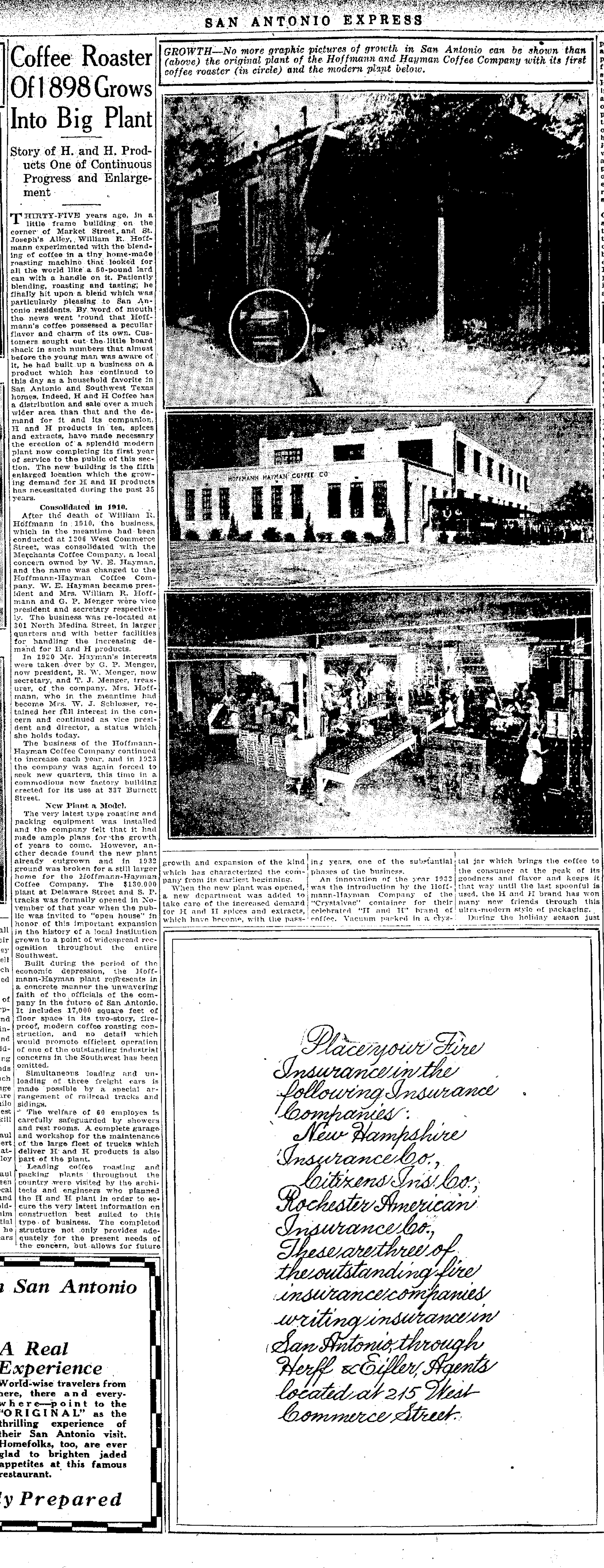 San Antonio Express on Dec 31, 1933